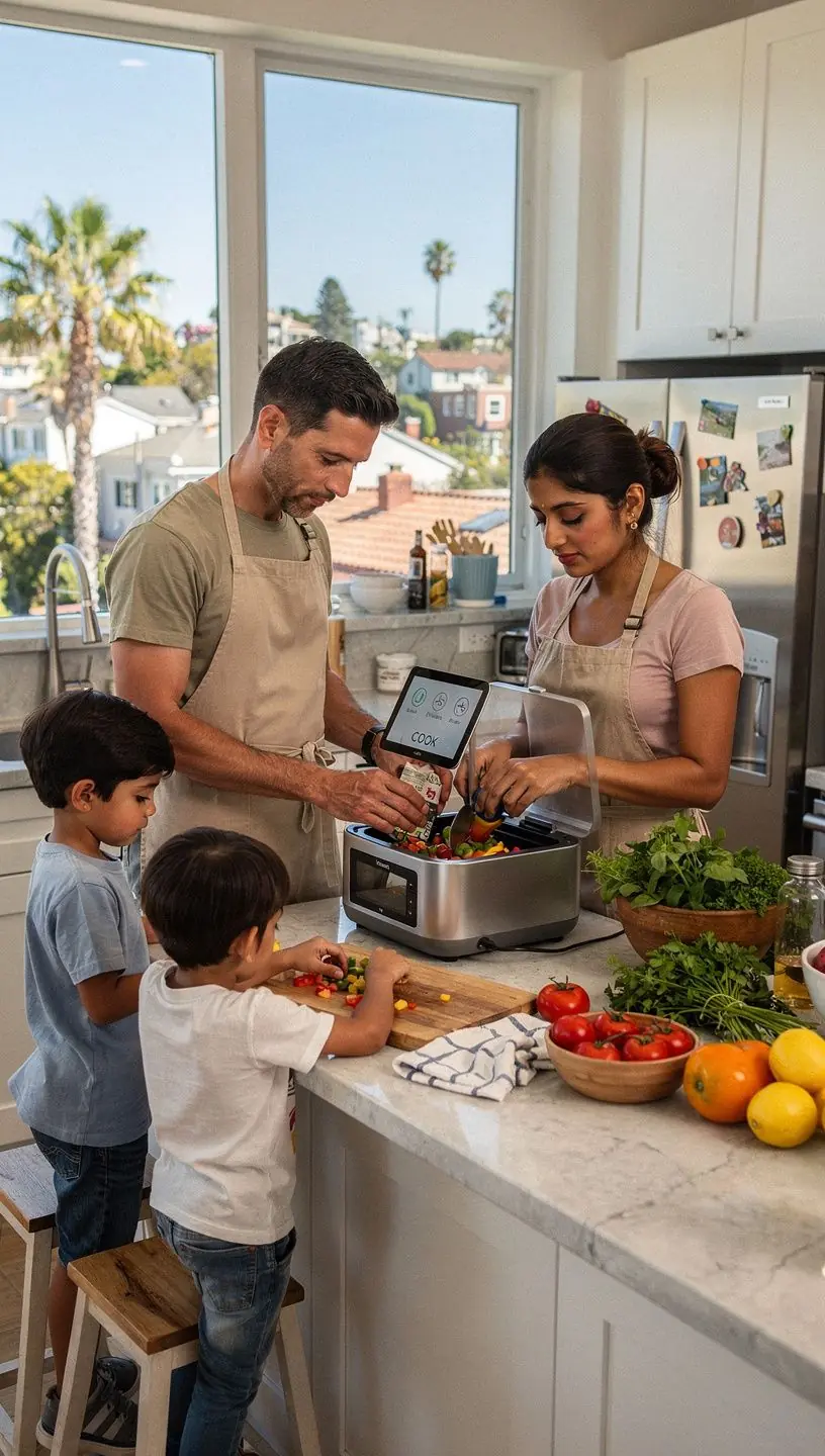 Team collaborating around a table with laptops, brainstorming automation strategies for business efficiency